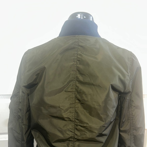 Women Olive Bomber Jacket - Picture 4 of 8